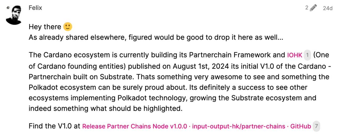 cardano partner chain