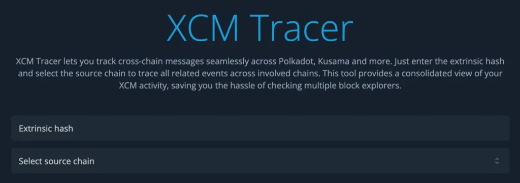 xcm tracer tool overview 2